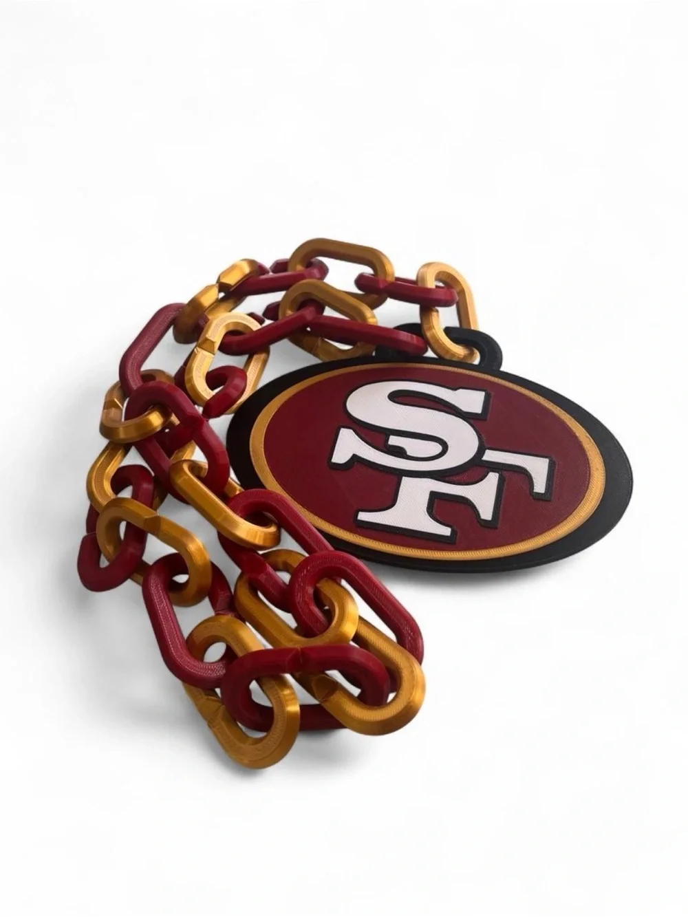 San Francisco 49ers Red & Gold Chain Necklace